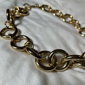 J.Crew Costume Jewelry Gold Links Chain Necklace